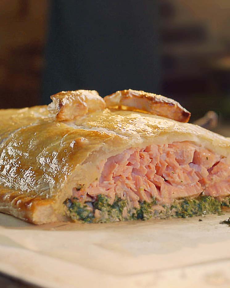 Filetto di salmone alla Wellington