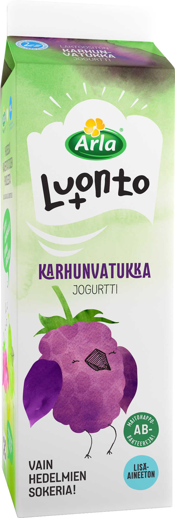 Arla luonto+ karhunvatukkajogurtti 1kg laktoositon