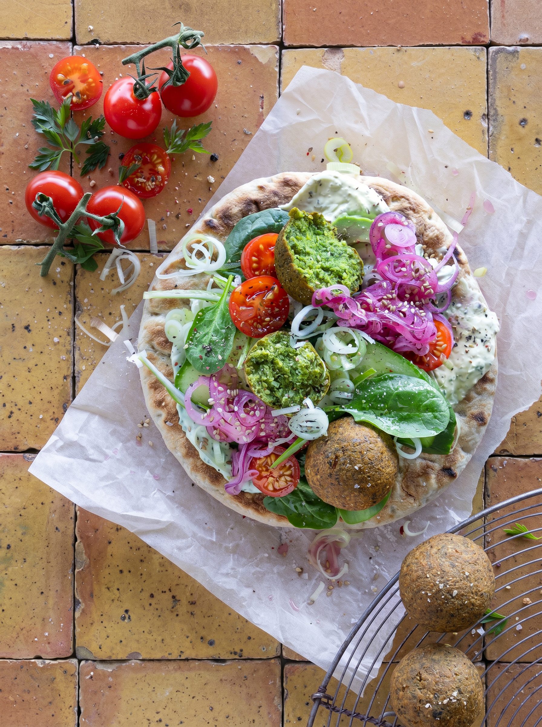 Grønne falafler
