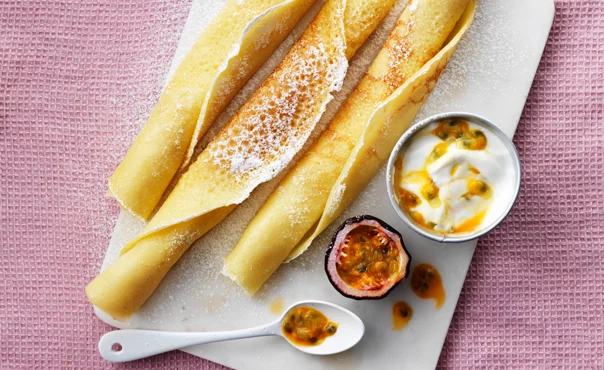 Pancakes with maize, rice and potato flour