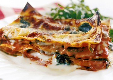 Spinach lasagne 