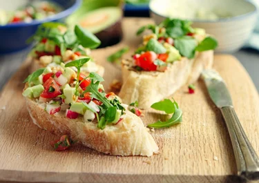Avocado bruschetta