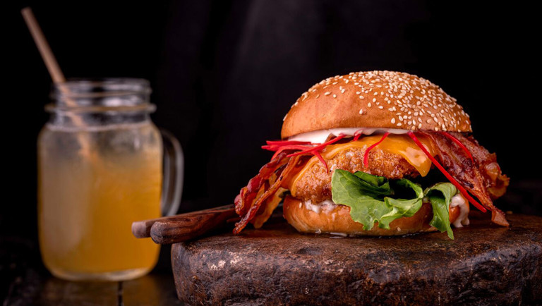 Hot Honey Southern Fried Chicken Burger