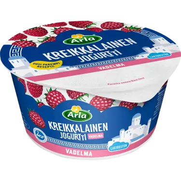 Arla kreikkalainen vadelmajogurtti 150g laktoositon