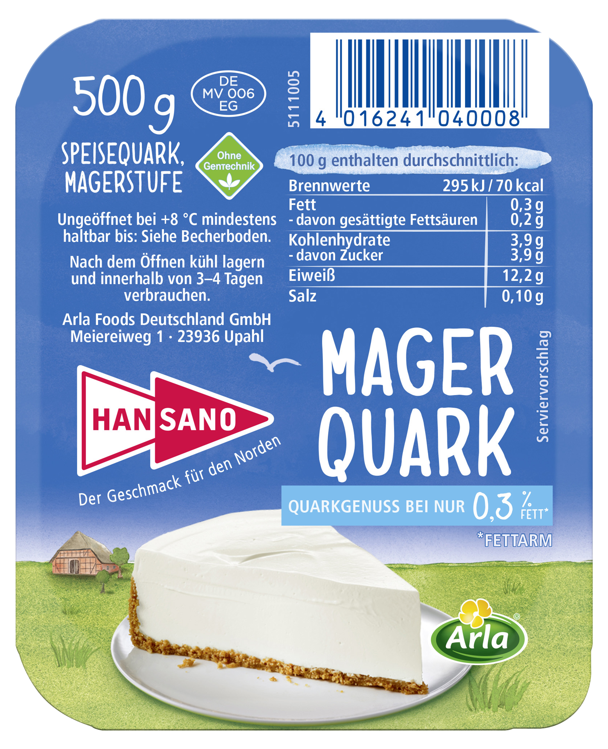 Magerquark 0,3% 500g