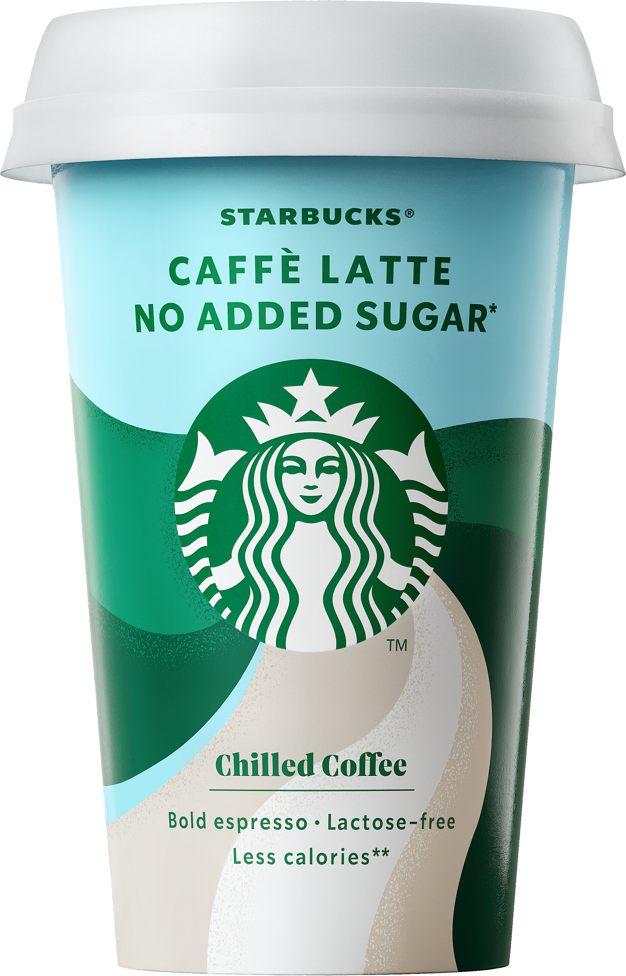 Starbucks caffè latte no added sugar laktoositon 220ml