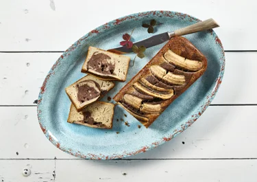 Marbled banana bread