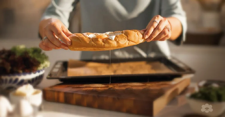 صمون محشو بالبيض والجبن الكريمي