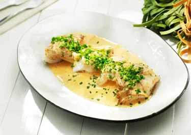 Hummerfisk med timjan och gräslök