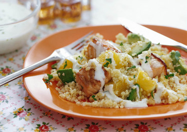 Laksebulgur med limedressing