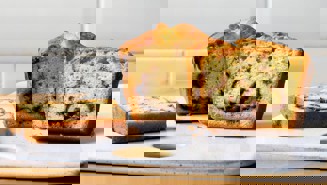 Κέικ βανίλιας με pudding σοκολάτα