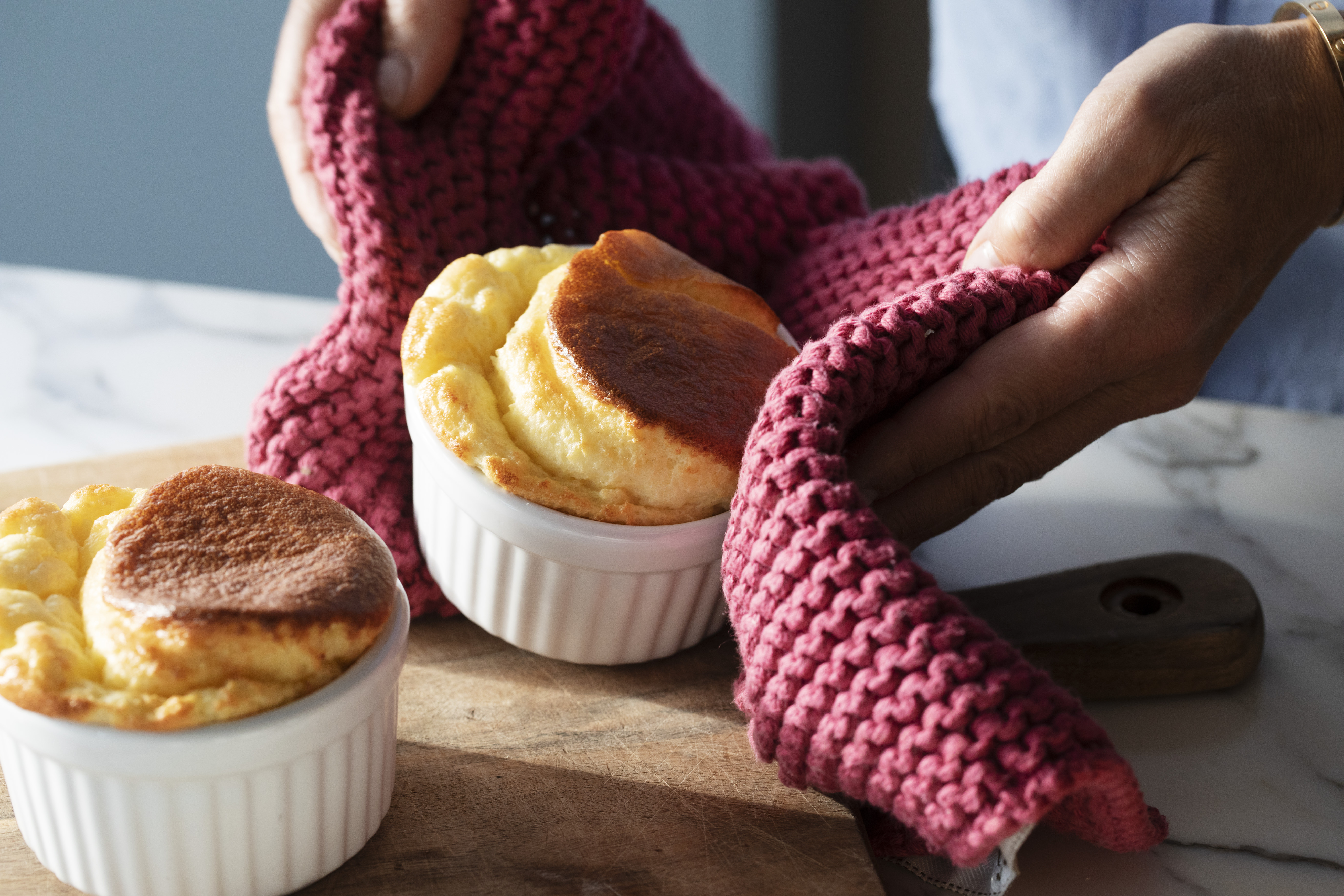 Double-Baked Cheese Soufflé With Castello Aged & Creamy Havarti Cheese