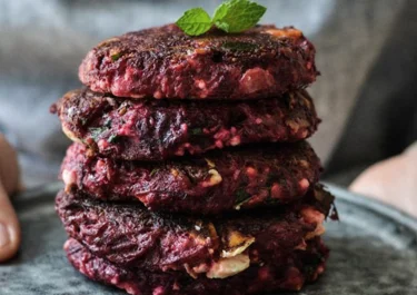 Hamburguesa de remolacha con Arla Apetina