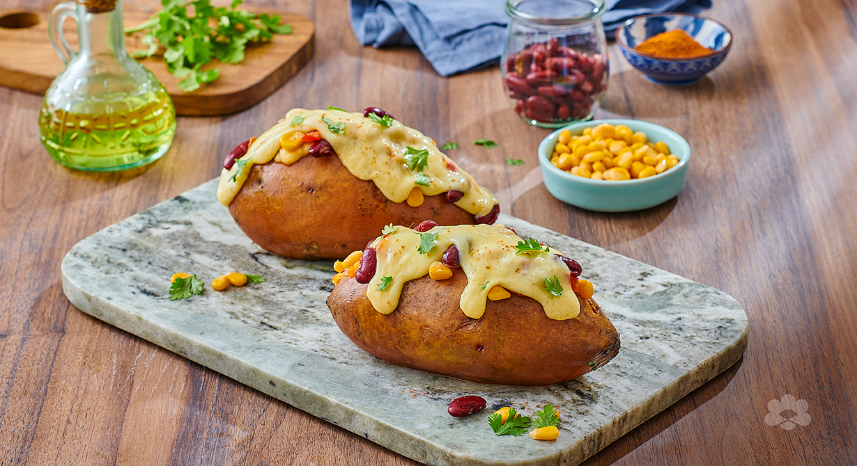 بطاطا حلوة مخبوزة