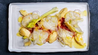 Marinerad torskrygg med ostkräm