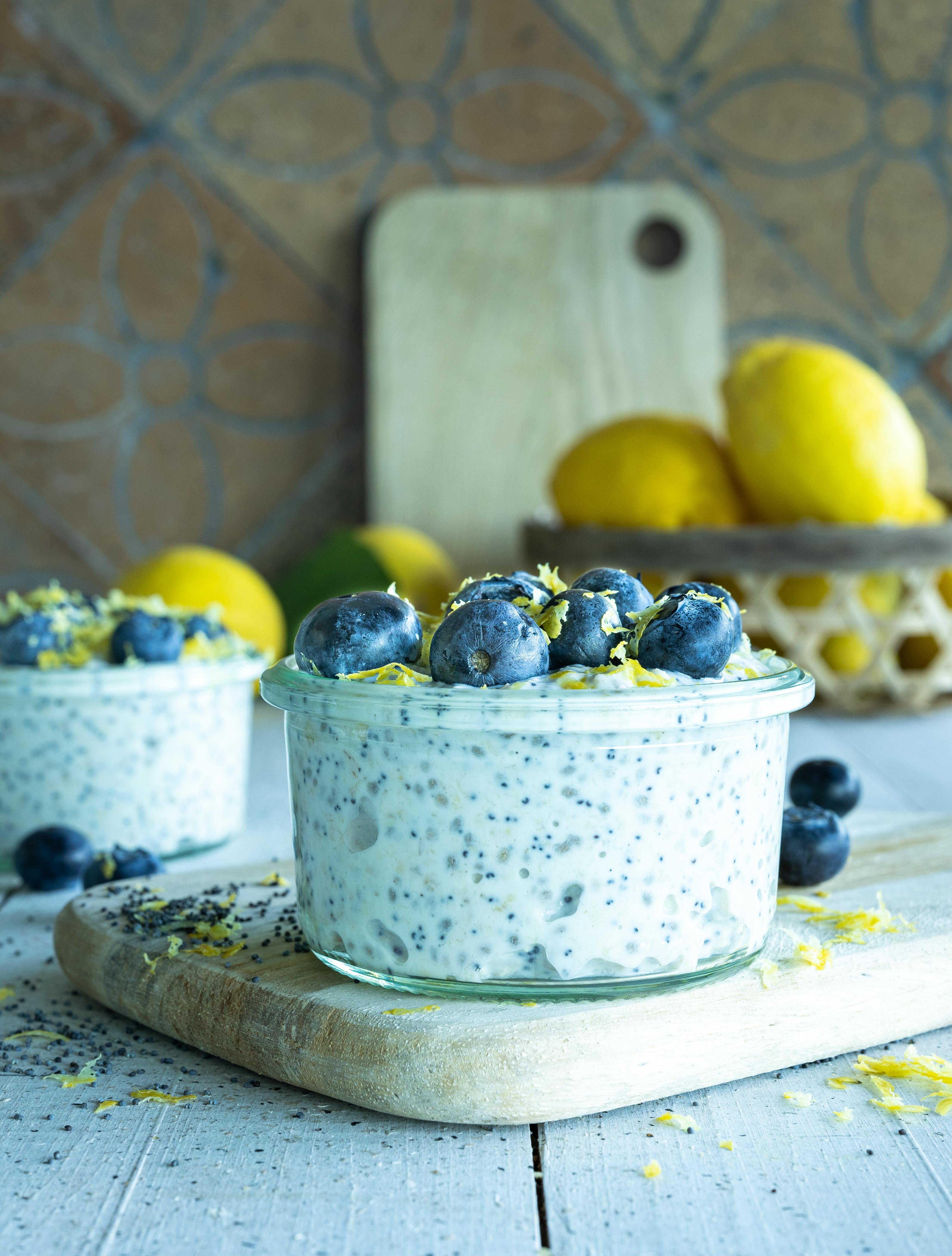 Overnight oats med citron og birkes