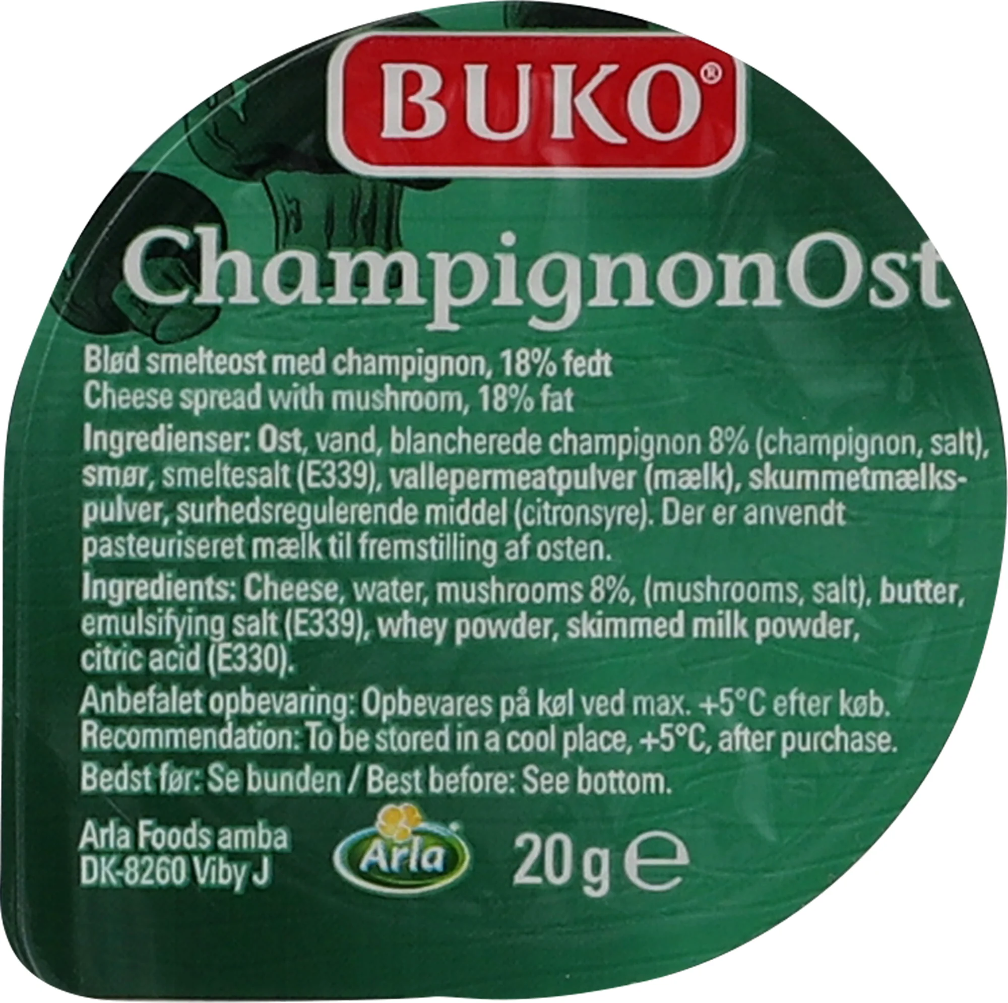 Buko kurvertost champigon 48 x 20g
