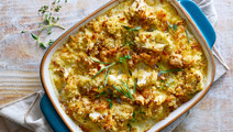 Blomkålsgratäng med cheddar och rosmarin