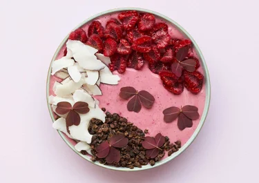 Smoothie bowl met frambozen