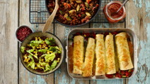 Beef enchiladas