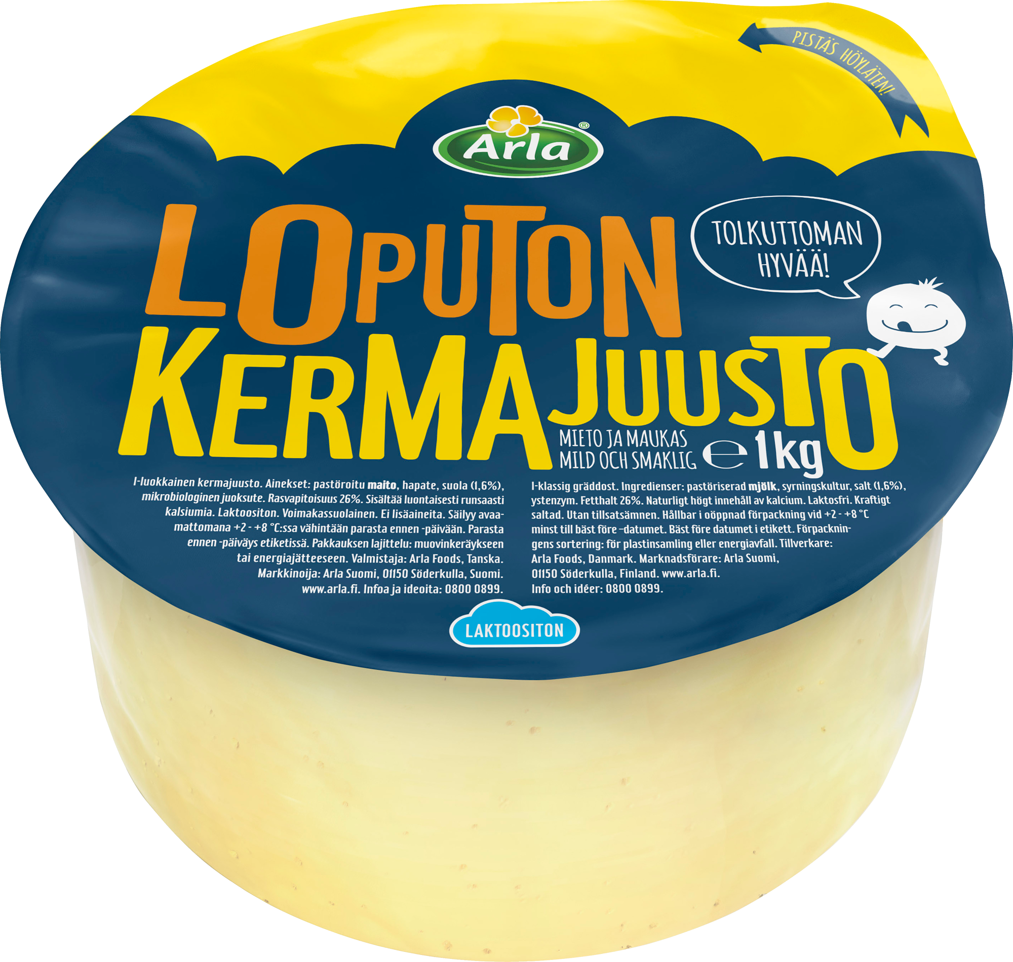 Arla loputon kermajuusto 1kg