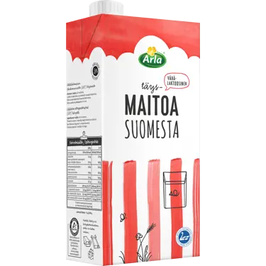 Arla Vähälaktoosinen Täysmaito Suomi 1L (UHT)