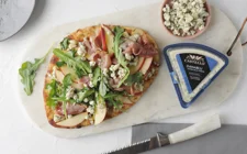 Blue Cheese Flatbread with Apple and Prosciutto