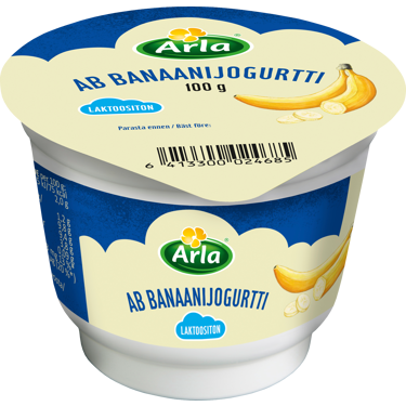 Arla AB banaanijogurtti 100g laktoositon