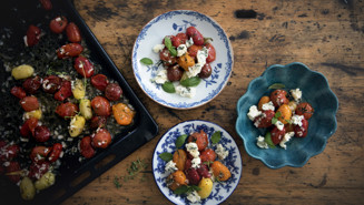 Marinerade tomater med gorgonzola