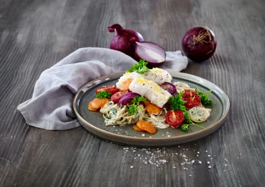 Fisk med syrlig sennepssauce