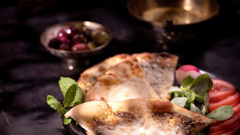 Cheese and zaatar Manakish