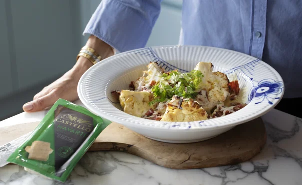 Roasted Cauliflower With Castello Dill Havarti Cheese