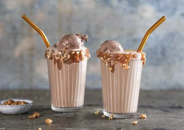 Chocolade eiwitmilkshake