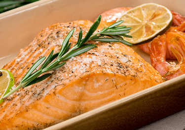 Salmón gratinado
