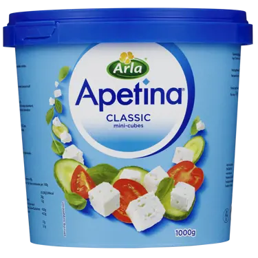 Apetina White Cheese Cubes in Brine 1,6kg (1kg ost)