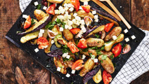 Rostad auberginesallad med vitost