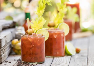 Cold Tomato Drink with Milk