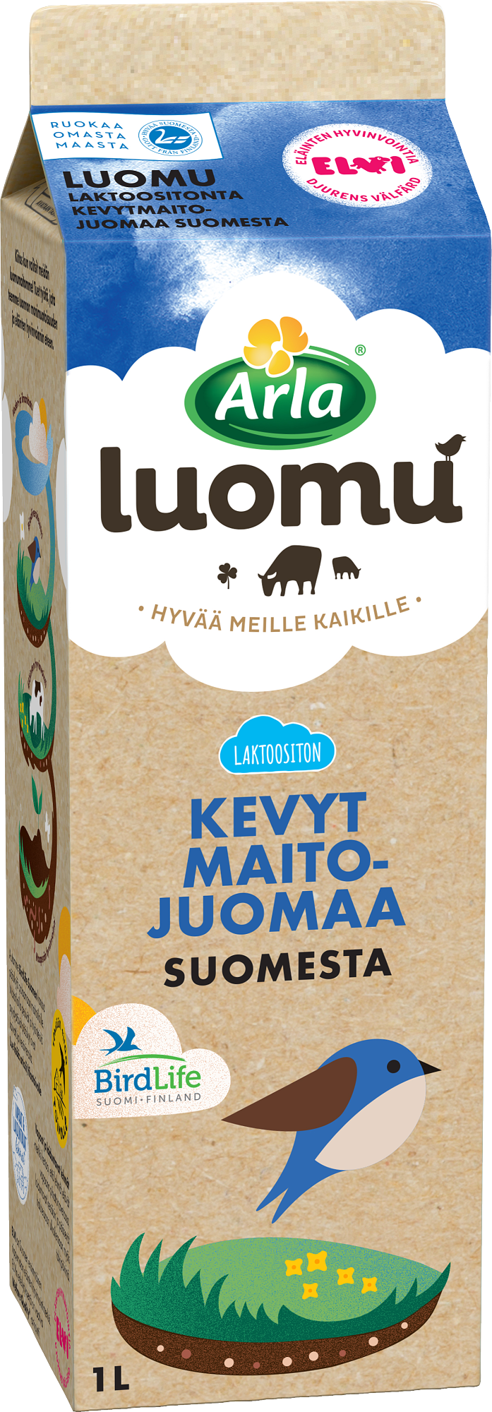 Arla Luomu Laktoositon Kevytmaitojuoma 1L