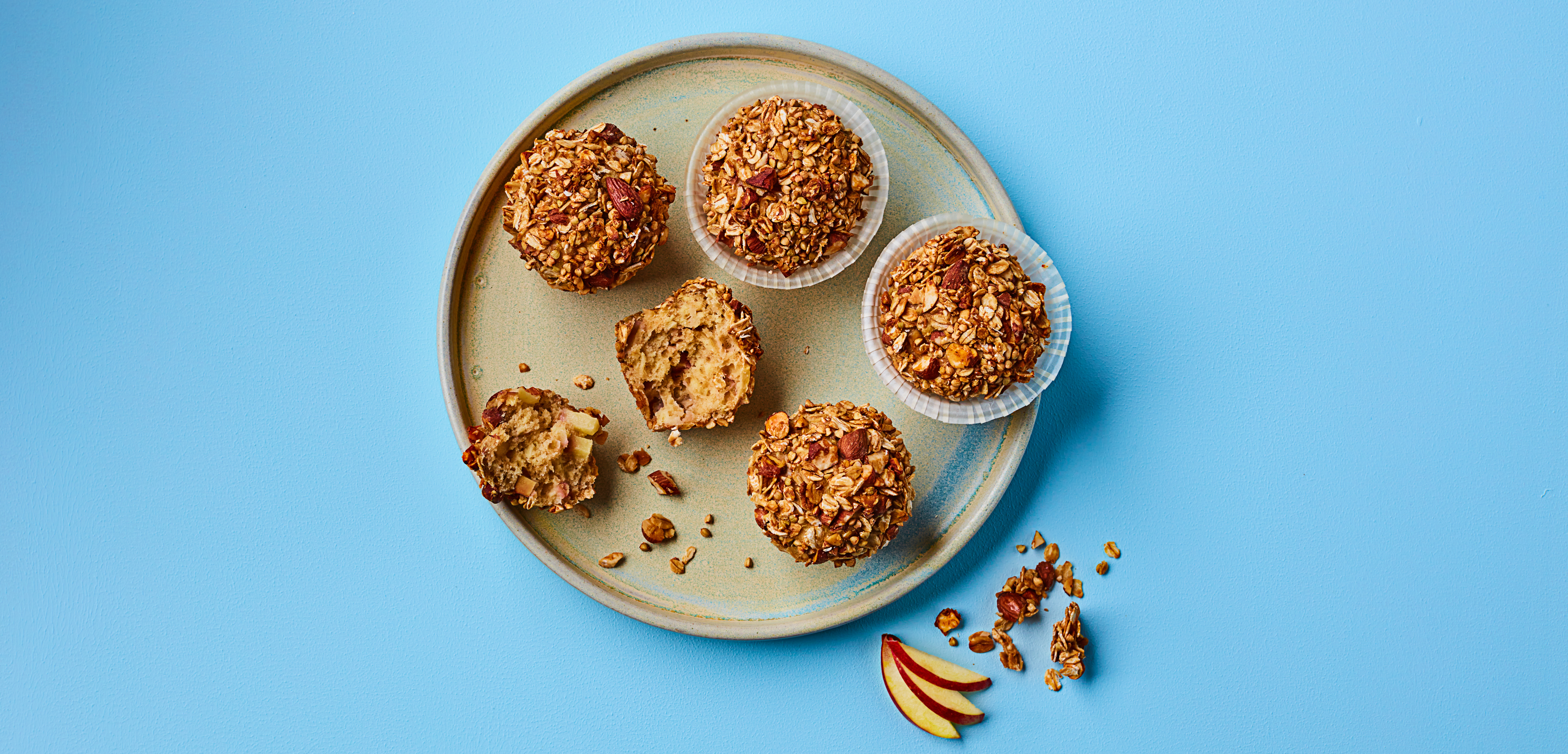 Müsli-Muffins mit Apfel Rezept | Arla - Rezept