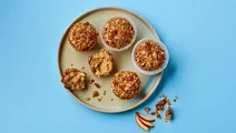 Landelijke granola muffins met appel