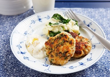 Kalapihvit appelsiinikastikkeella