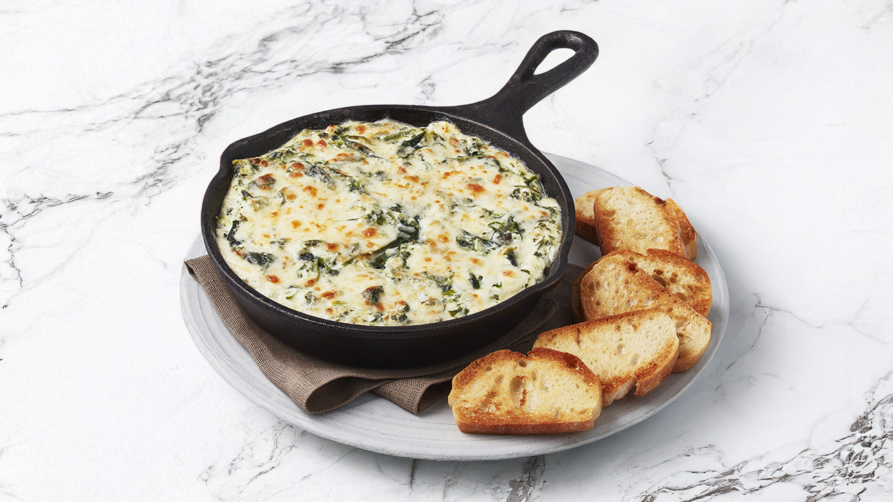 Trempette d'épinards au fromage cheddar et au fromage à la crème original Tre Stelle