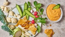 Harissa- och morotsdipp