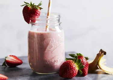 Erdbeer-Bananen-Protein-Smoothie