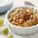 Glutenfri smulpaj med krusbär och vanilj