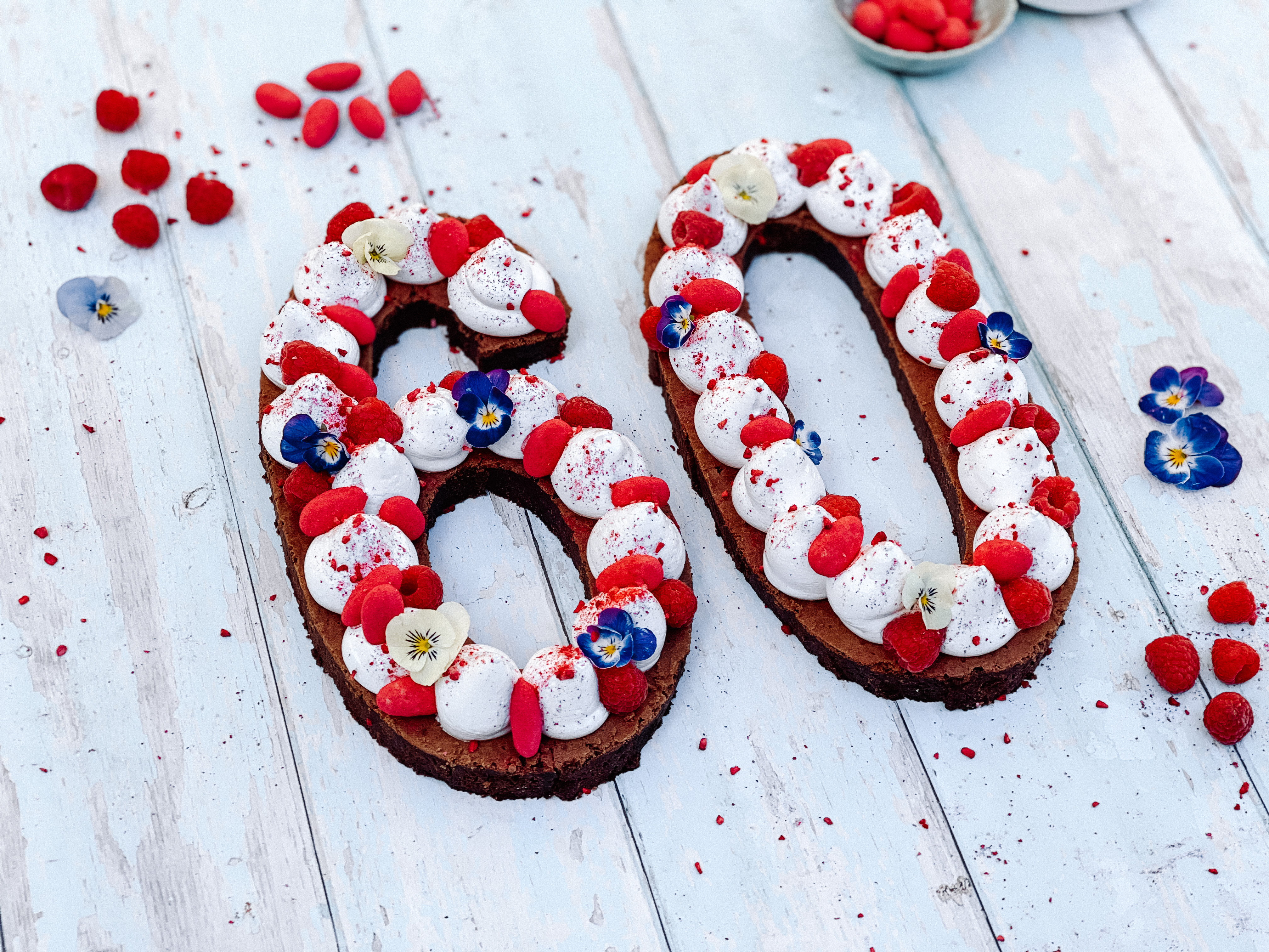 Talkage med brownie og flødebolleskum