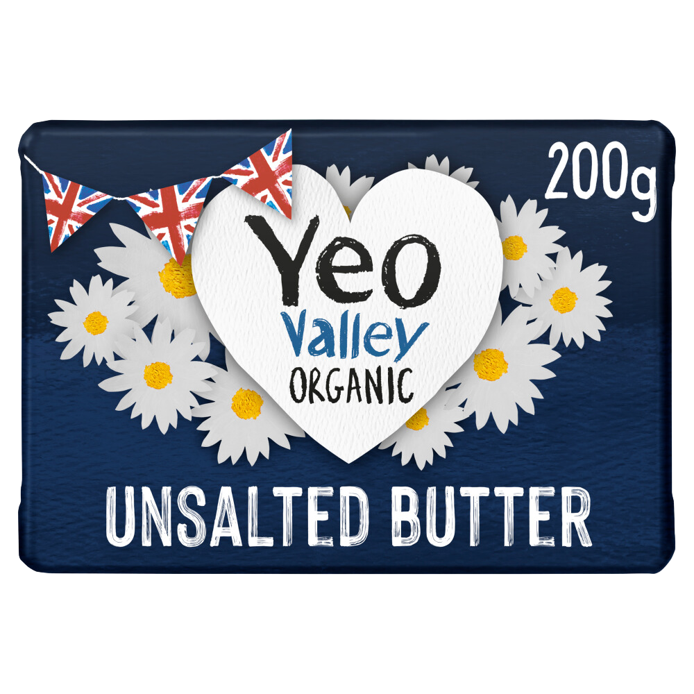 Yeo Valley Organic Unsalted Butter 200g