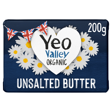 Yeo Valley Organic Unsalted Butter 200g