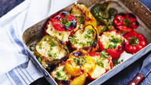 Ostfylld paprika