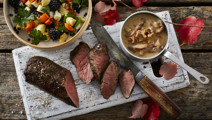 Dådyrfilet og valnøddesauce